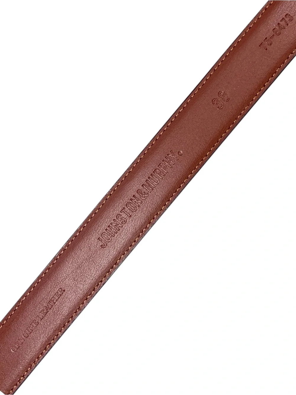 Johnston & Murphy Tan Genuine Leather Belt Size 38